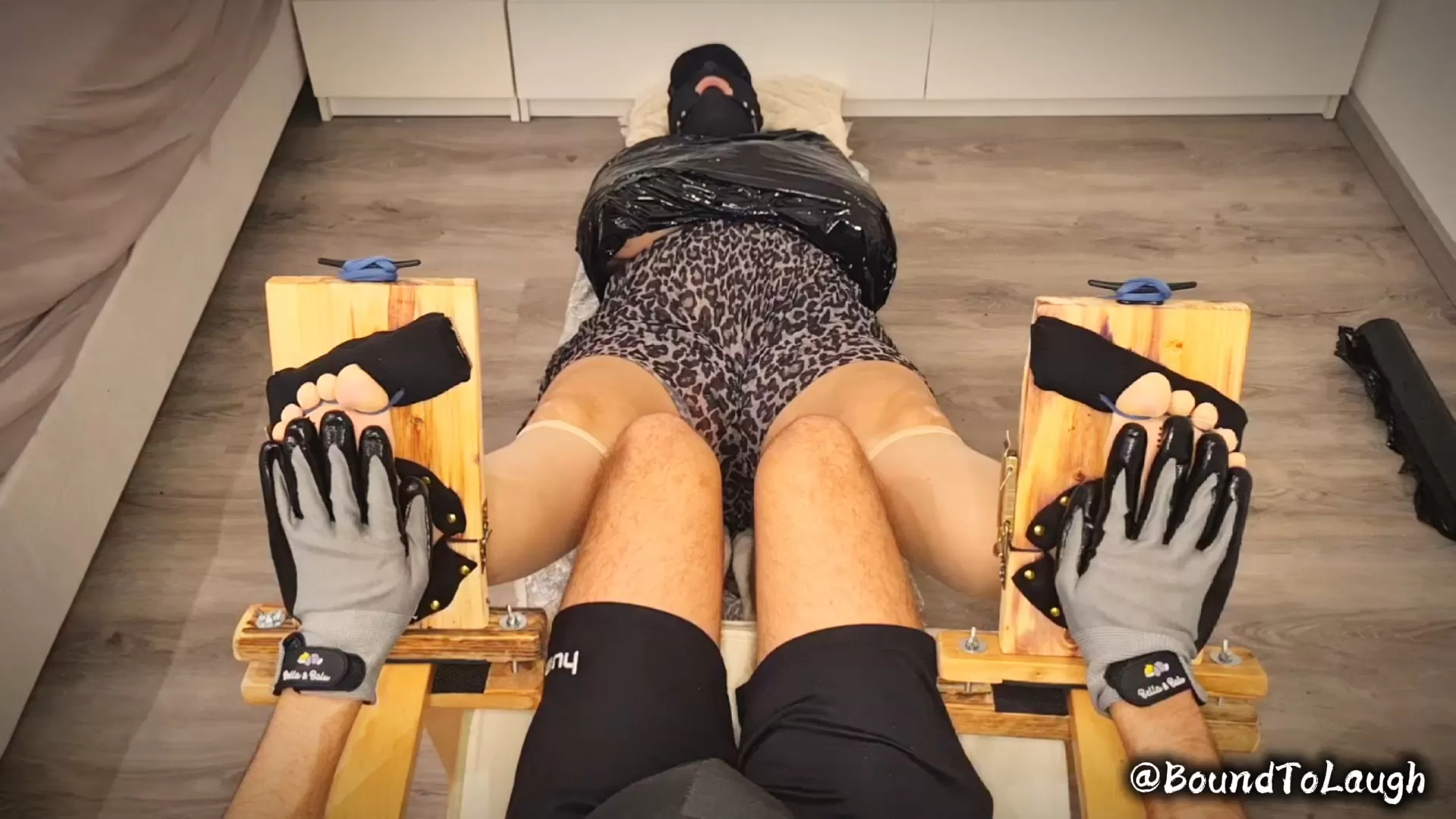 BoundToLaugh – Nylon Torment – Part 2 Helpless Nylon Feet Pushed Past Their Li.webp