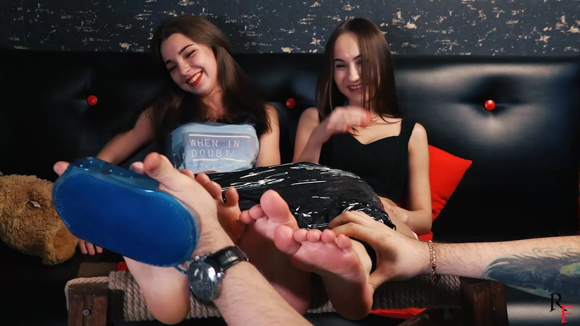 RussianFetish - Vasilisa's feet lick-tickle in blanket and Double tickling .webp