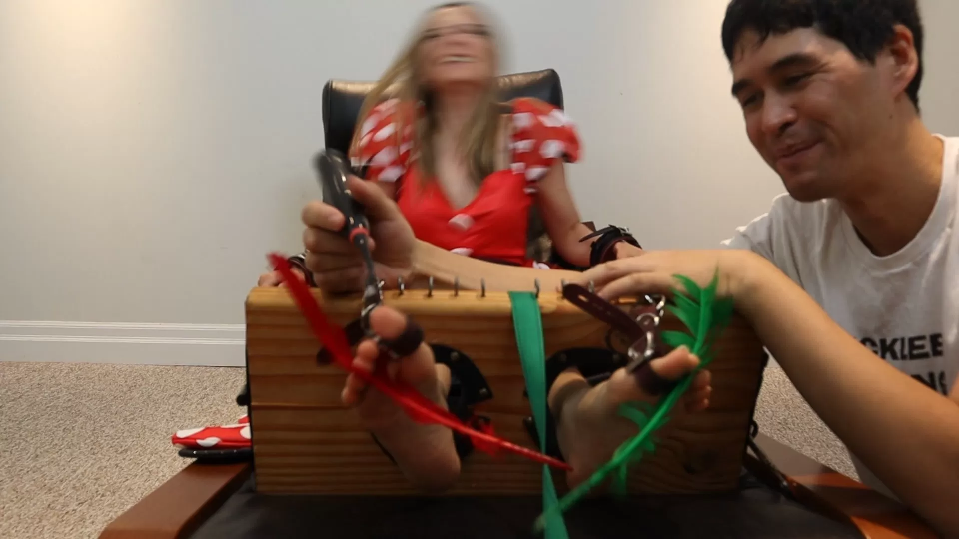 NinaLuckTicklingStudios – Mini Mouse Nina gets her poor little feet tickled in .webp