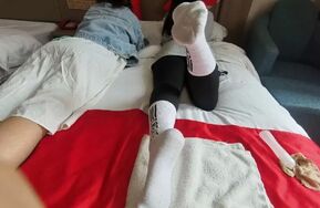 【网友原创】学舞蹈的小班花被我约来拍摄嫩脚丫