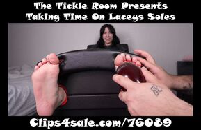 TheTickleRoom   Taking Time on Laceys Soles